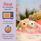 10” Puppy Stuffed Animal, Microwavable Heated Plushies and Weighted Soft Plush Toys