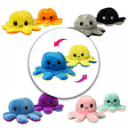 Link Moody Reversible Emotion Octopus Plushie Sad/Happy Express Your Emotions Moody Plush Toy Sensory Fidget Toy for Stress Relief