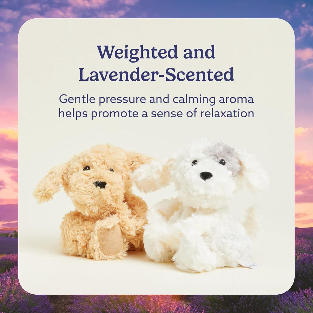 10” Puppy Stuffed Animal, Microwavable Heated Plushies and Weighted Soft Plush Toys